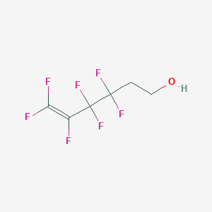 molecular formula C6H5F7O B14349676 3,3,4,4,5,6,6-Heptafluorohex-5-EN-1-OL CAS No. 97168-16-6