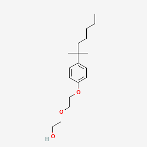 molecular formula C18H30O3 B14349691 2-(2-(4-(2-Methylheptan-2-yl)phenoxy)ethoxy)ethanol CAS No. 93633-24-0