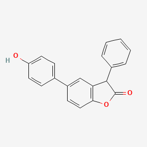 5-(4-Hydroxyphenyl)-3-phenyl-1-benzofuran-2(3H)-one