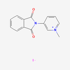 molecular formula C14H11IN2O2 B14349707 3-(1,3-Dioxo-1,3-dihydro-2H-isoindol-2-yl)-1-methylpyridin-1-ium iodide CAS No. 92586-64-6