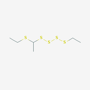 1-Ethyl-4-[1-(ethylsulfanyl)ethyl]tetrasulfane