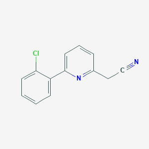 molecular formula C13H9ClN2 B1434971 2-(6-(2-氯苯基)吡啶-2-基)乙腈 CAS No. 1822833-27-1