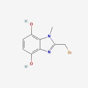 2-(Bromomethyl)-1-methyl-1H-benzimidazole-4,7-diol