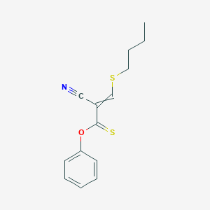 O-Phenyl 3-(butylsulfanyl)-2-cyanoprop-2-enethioate