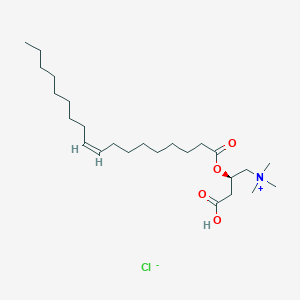 molecular formula C25H48ClNO4 B1434973 (R)-oleoylcarnitine hydrochloride CAS No. 31062-78-9