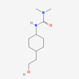 molecular formula C11H22N2O2 B1434975 N'-[trans-4-(2-Hydroxyethyl)cyclohexyl]-N,N-dimethylurea CAS No. 1698050-40-6