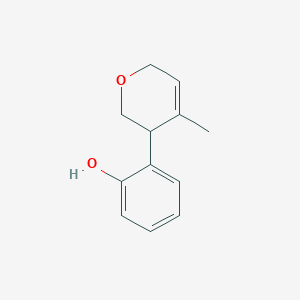 molecular formula C12H14O2 B14349766 2-(4-Methyl-3,6-dihydro-2H-pyran-3-yl)phenol CAS No. 97303-85-0