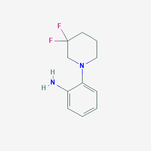 molecular formula C11H14F2N2 B1434980 2-(3,3-Difluoropiperidin-1-yl)aniline CAS No. 1892710-21-2