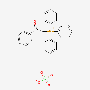 (2-Oxo-2-phenylethyl)(triphenyl)phosphanium perchlorate