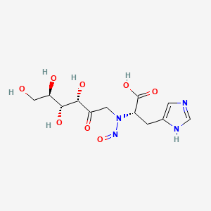 L-Histidine, N-(1-deoxy-D-fructos-1-yl)-N-nitroso-