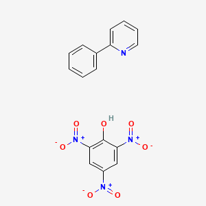 molecular formula C17H12N4O7 B14349820 2-Phenylpyridine;2,4,6-trinitrophenol CAS No. 90787-22-7