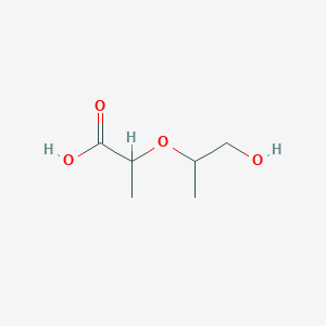 molecular formula C6H12O4 B14349824 2-[(1-Hydroxypropan-2-yl)oxy]propanoic acid CAS No. 93240-63-2