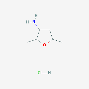 B1434984 2,5-Dimethyloxolan-3-amine hydrochloride CAS No. 1589540-71-5