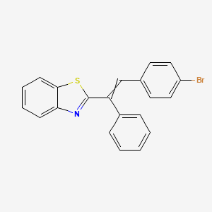 2-[2-(4-Bromophenyl)-1-phenylethenyl]-1,3-benzothiazole