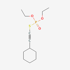 Phosphorothioic acid, S-(cyclohexylethynyl) O,O-diethyl ester