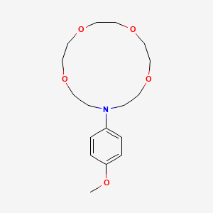 1,4,7,10-Tetraoxa-13-azacyclopentadecane, 13-(4-methoxyphenyl)-