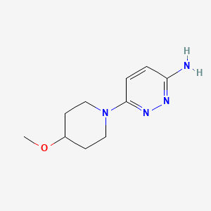 molecular formula C10H16N4O B1434990 6-(4-Methoxypiperidin-1-yl)pyridazin-3-amine CAS No. 1601910-16-0