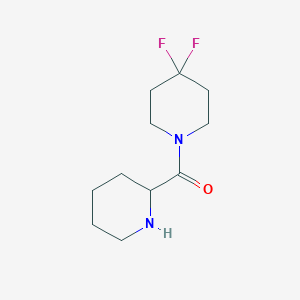 molecular formula C11H18F2N2O B1434992 4,4-Difluoro-1-(piperidine-2-carbonyl)piperidine CAS No. 1888669-68-8