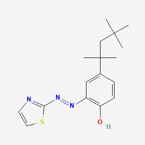 6-[2-(1,3-Thiazol-2-yl)hydrazinylidene]-4-(2,4,4-trimethylpentan-2-yl)cyclohexa-2,4-dien-1-one