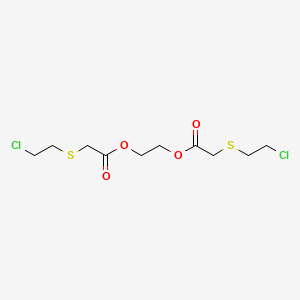 2-[2-(2-Chloroethylsulfanyl)acetyl]oxyethyl 2-(2-chloroethylsulfanyl)acetate