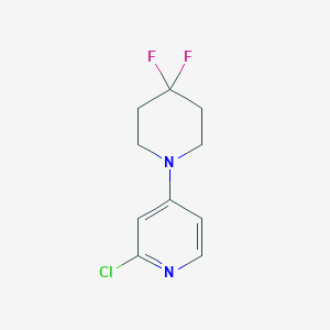 molecular formula C10H11ClF2N2 B1435000 2-氯-4-(4,4-二氟哌啶-1-基)吡啶 CAS No. 2003697-55-8