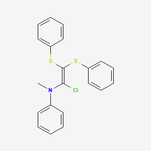 N-[1-Chloro-2,2-bis(phenylsulfanyl)ethenyl]-N-methylaniline