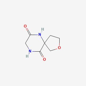 molecular formula C7H10N2O3 B1435002 2-Oxa-6,9-diazaspiro[4.5]decane-7,10-dione CAS No. 2097936-27-9