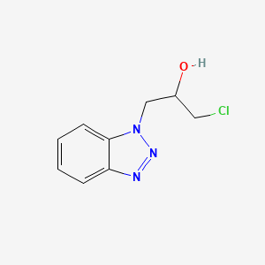 molecular formula C9H10ClN3O B14350028 1-(Benzotriazol-1-yl)-3-chloropropan-2-ol CAS No. 91438-21-0