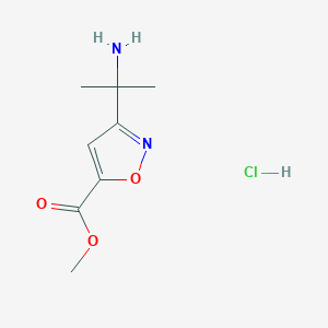 Methyl 3-(2-aminopropan-2-yl)-1,2-oxazole-5-carboxylate hydrochloride