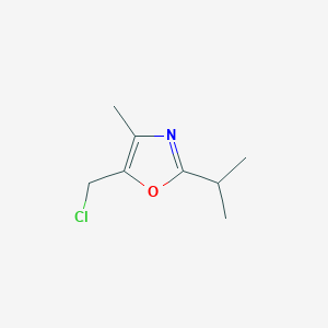 molecular formula C8H12ClNO B1435005 5-(氯甲基)-4-甲基-2-(丙烷-2-基)-1,3-恶唑 CAS No. 1803581-86-3