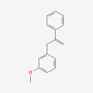 molecular formula C16H16O B14350052 1-Methoxy-3-(2-phenylprop-2-en-1-yl)benzene CAS No. 93273-60-0