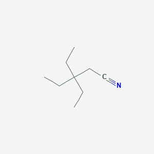 molecular formula C9H17N B14350067 3,3-Diethylpentanenitrile CAS No. 90949-26-1