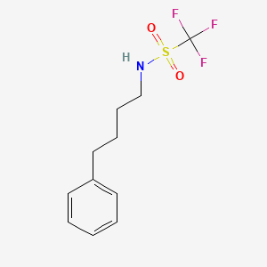 molecular formula C11H14F3NO2S B14350073 1,1,1-Trifluoro-N-(4-phenylbutyl)methanesulfonamide CAS No. 95573-43-6