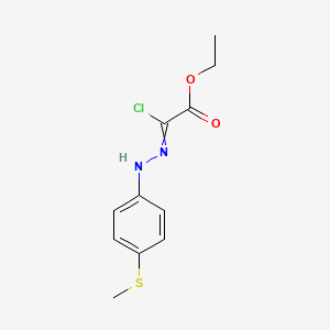 Ethyl 2-chloro-2-[(4-methylsulfanylphenyl)hydrazinylidene]acetate