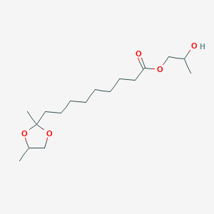 2-Hydroxypropyl 9-(2,4-dimethyl-1,3-dioxolan-2-YL)nonanoate