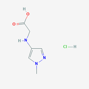 2-[(1-methyl-1H-pyrazol-4-yl)amino]acetic acid hydrochloride