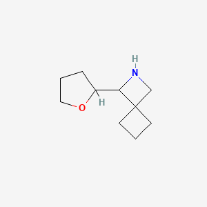 molecular formula C10H17NO B1435011 3-(Oxolan-2-yl)-2-azaspiro[3.3]heptane CAS No. 1803597-82-1