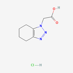 2-(4,5,6,7-tetrahydro-1H-1,2,3-benzotriazol-1-yl)acetic acid hydrochloride