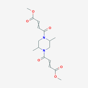 Methyl 4-[4-(4-methoxy-4-oxobut-2-enoyl)-2,5-dimethylpiperazin-1-yl]-4-oxobut-2-enoate