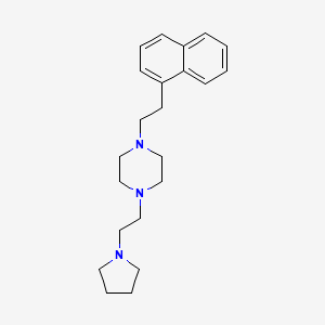 1-[2-(Naphthalen-1-yl)ethyl]-4-[2-(pyrrolidin-1-yl)ethyl]piperazine