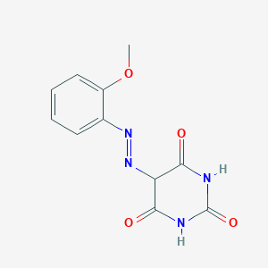 molecular formula C11H10N4O4 B14350170 5-[(E)-(2-Methoxyphenyl)diazenyl]pyrimidine-2,4,6(1H,3H,5H)-trione CAS No. 92265-26-4