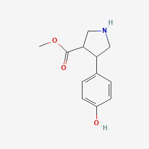 Methyl 4-(4-hydroxyphenyl)pyrrolidine-3-carboxylate