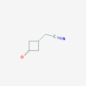 molecular formula C6H7NO B1435019 2-(3-氧代环丁基)乙腈 CAS No. 2007916-61-0