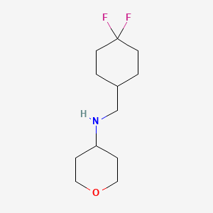 molecular formula C12H21F2NO B1435021 N-((4,4-difluorocyclohexyl)methyl)tetrahydro-2H-pyran-4-amine CAS No. 1870167-33-1