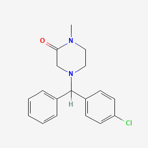 4-[(4-Chlorophenyl)(phenyl)methyl]-1-methylpiperazin-2-one