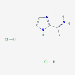 molecular formula C5H11Cl2N3 B1435027 (1R)-1-(1H-imidazol-2-yl)ethan-1-amine dihydrochloride CAS No. 1807914-37-9