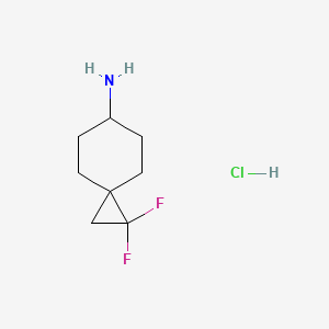 molecular formula C8H14ClF2N B1435029 盐酸 1,1-二氟螺[2.5]辛-6-胺 CAS No. 1955530-17-2