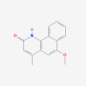 B14350298 6-Methoxy-4-methylbenzo[h]quinolin-2(1H)-one CAS No. 92599-07-0