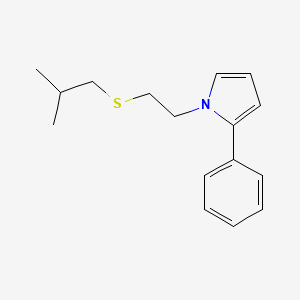 1-{2-[(2-Methylpropyl)sulfanyl]ethyl}-2-phenyl-1H-pyrrole