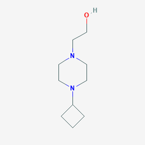 molecular formula C10H20N2O B1435033 2-(4-Cyclobutylpiperazin-1-yl)ethan-1-ol CAS No. 1864762-45-7